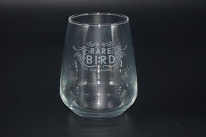 Rare Bird Branded Stemless Glass